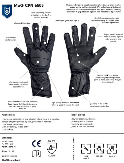MoG - Guide CPN6505 Gloves