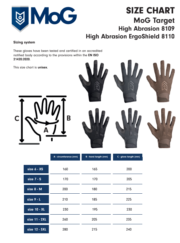 MoG Target - High Abrasion Gloves